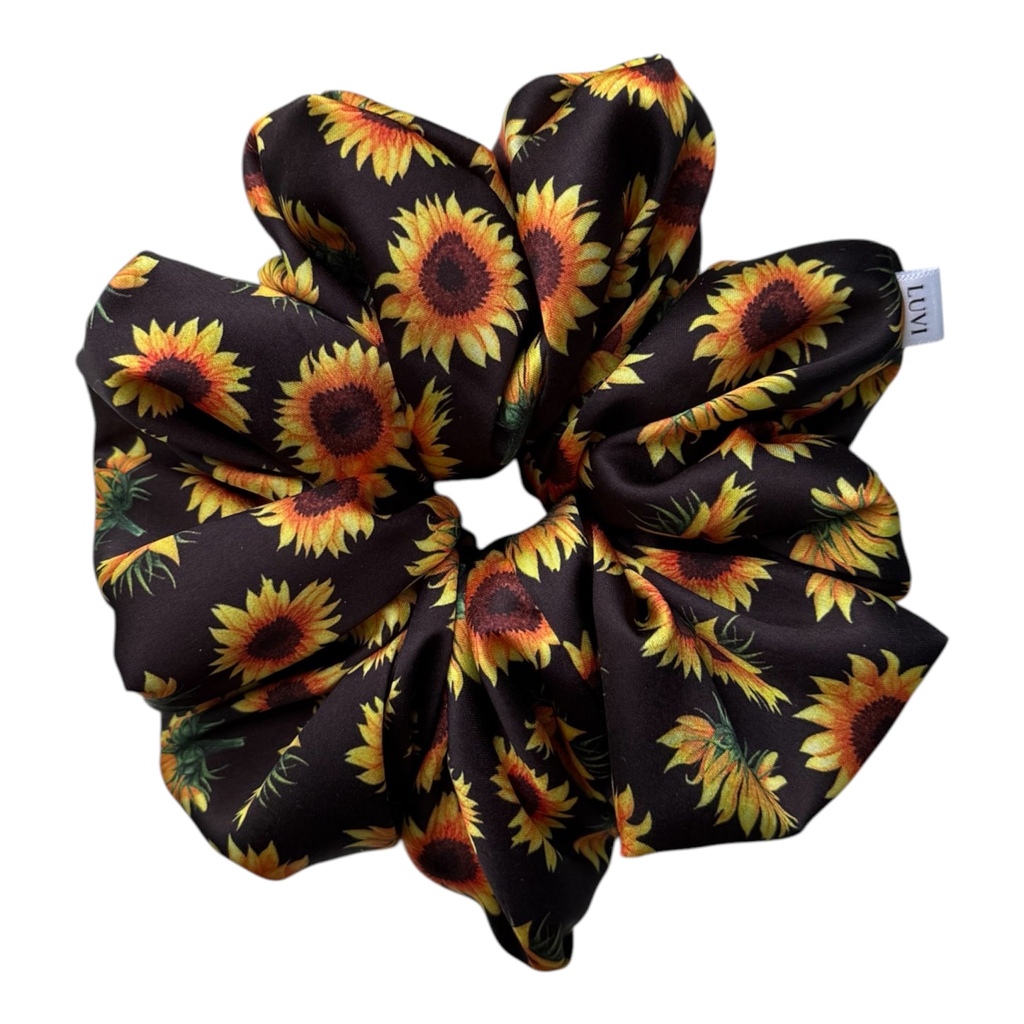 MIDNIGHT SUNFLOWER SCRUNCHIE